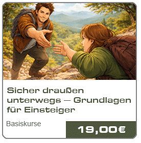 Kursübersicht: Sicher draußen unterwegs – Grundlagenkurs Outdoor Einsteiger
