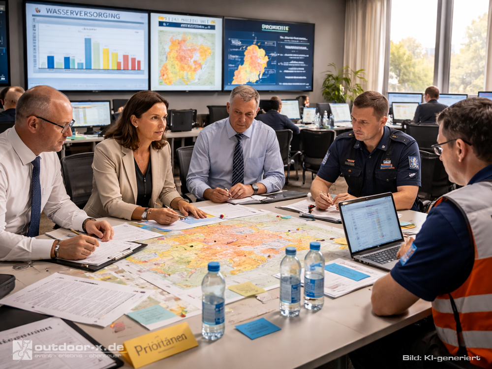 LÜKEX 2026 Krisenmanagementübung in einem Krisenraum